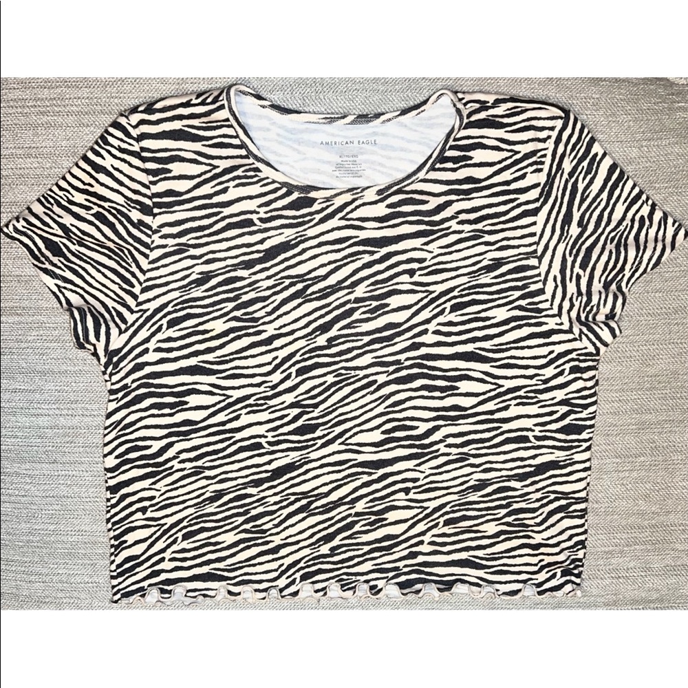 •AE• Zebra Lettuce Baby-tee